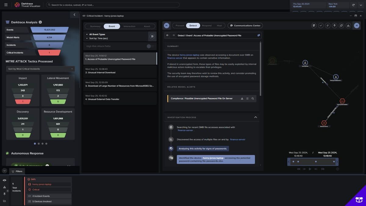 Darktrace Unveils AI-Powered Network Defense Breakthrough With Autonomous Threat Containment